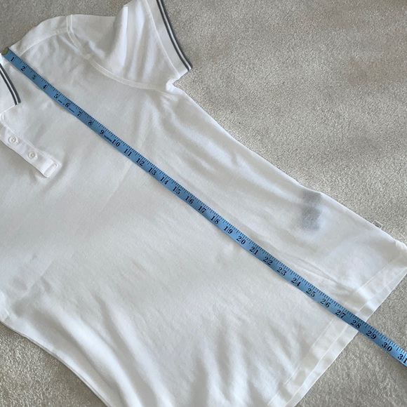 John Varvatos White polo with Grey trim details - Picture 9 of 11